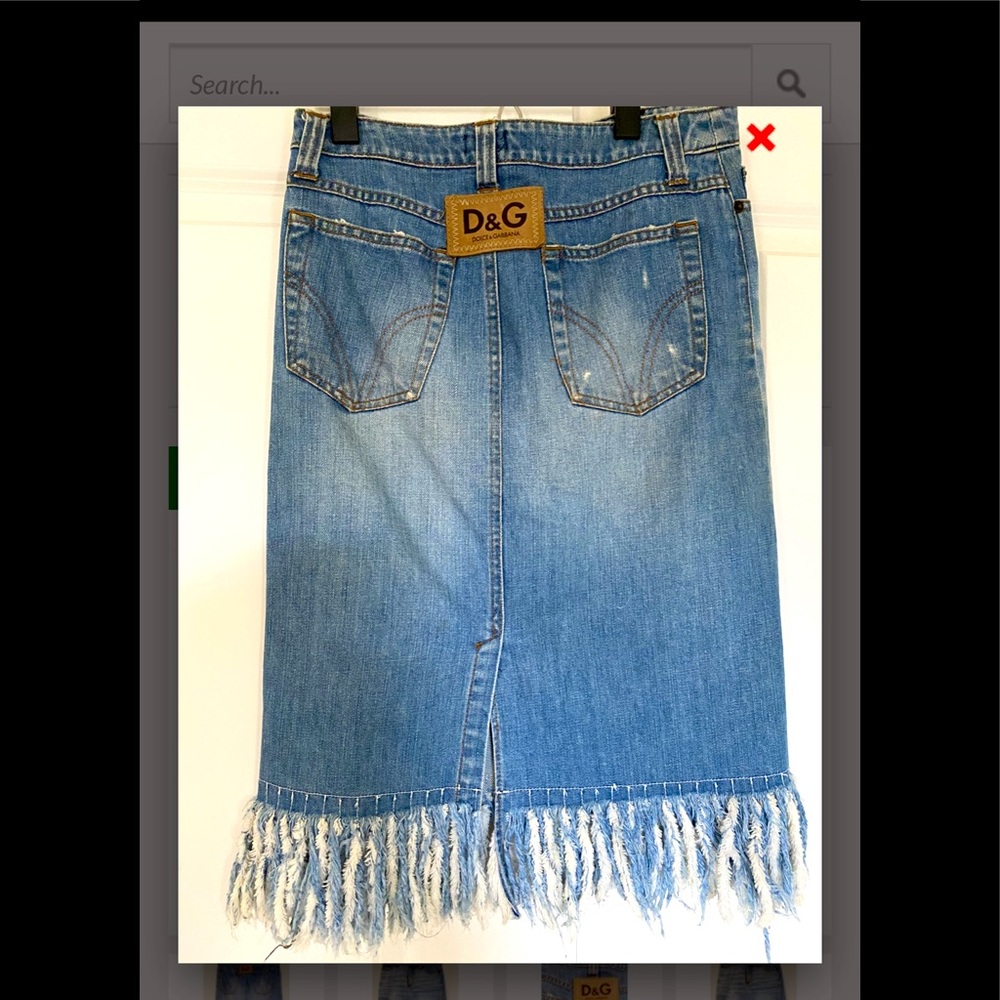 Dolce & Gabbana gorgeous denim skirt